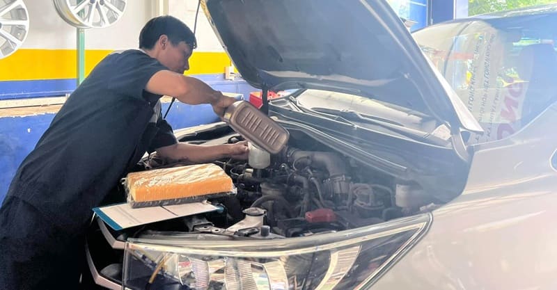bảo dưỡng xe ô tô 40000km tại phi long