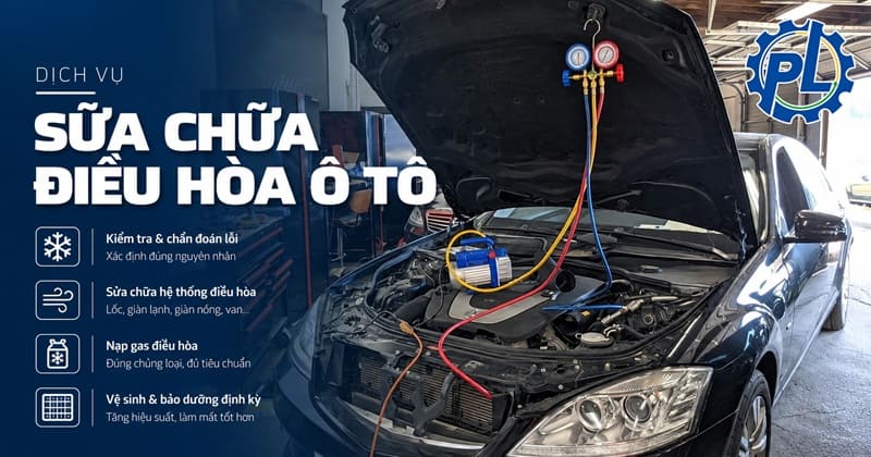 dịch vụ sửa chữa điều hòa ô tô